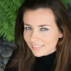 Agniezka Zick, a light-skinned woman with blue eyes and dark hair